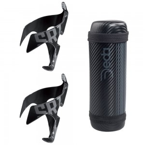 2x DEDA SR1 karbon kerékpáros kulacstartó + ZIP tok