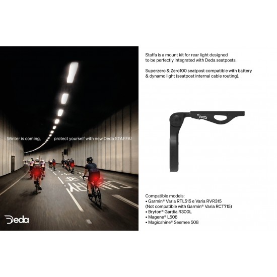 Deda Staffa bicycle saddle rails mount for GoPro Garmin Varia Radar Lights Camera