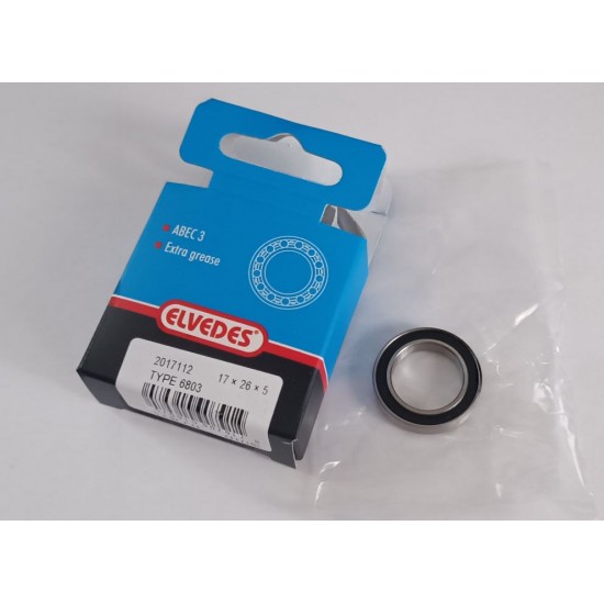 ELVEDES csapágy kiváló minőség, 17 x 26 x 5 mm 2RS ABEC 3 2017112 ELVEDES csapágy kiváló minőség, 17 x 26 x 5 mm 2RS ABEC 3 2017112