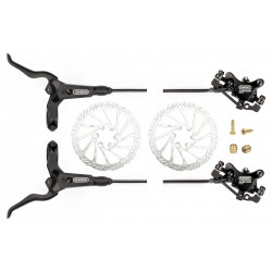 ELVEDES HP4000 2 dugattyús hidraulikus komplett tárcsa fékszett, első és hátsó, fékkar, tárcsa, betét 2017132 ELVEDES HP4000 2 dugattyús hidraulikus komplett tárcsa fékszett, első és hátsó, fékkar, tárcsa, betét 2017132