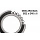 ELVEDES bearing, bicycle wheel hub 6900 2RS MAX 10x22x6 mm 2020062