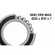 ELVEDES bearing, bicycle wheel hub 6902 2RS MAX 15x28x7 2020064