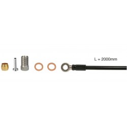 ELVEDES Shimano kompatiblis fékcső 2m és roppantógyűrű, pin, csatlakozó tüske szett SM-BH59 2020106