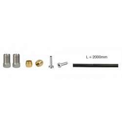 ELVEDES Shimano komp. fékcső 2m és roppantógyűrű, pin, csatlakozó tüske szett SM-BH90 2020107