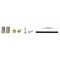 ELVEDES Shimano komp. fékcső 2m és roppantógyűrű, pin, csatlakozó tüske szett SM-BH90 2020107