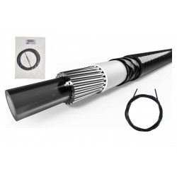 ELVEDES fék és váltó bowdenház, kiváló minőség, fekete, 5mm x 10m szál, Shimano, SRAM, Campagnolo 2020256-10