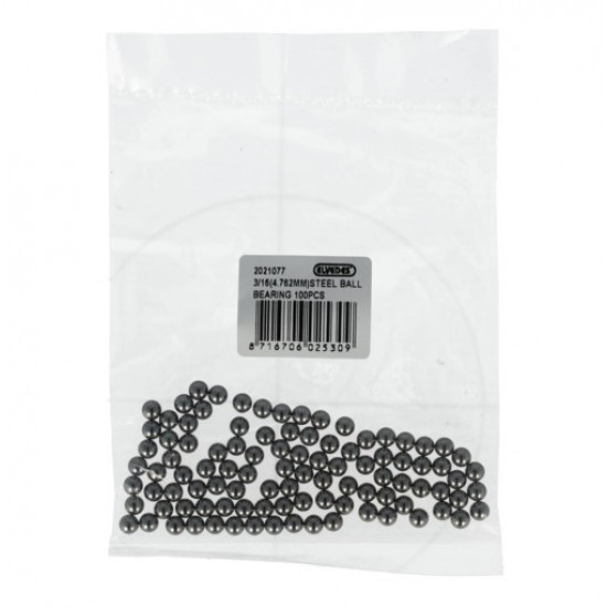 ELVEDES csapágy golyó csapágygolyó acél, 100 db, 3/16 " zoll 4.762 mm 2021077