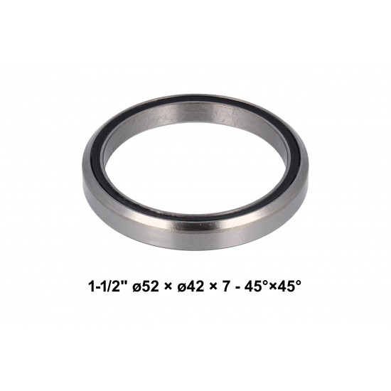 ELVEDES headset bearing high precision sealed 1.5 zoll 52x42x7 mm 45°x45° 2022033