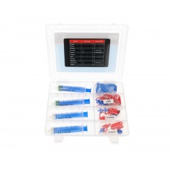 ELVEDES profi hidraulikus tárcsafék légtelenítő szerszám, adapter kit, készlet Shimano, SRAM, Tektro, Magura Elvedes 2024004 ELVEDES profi hidraulikus tárcsafék légtelenítő szerszám, adapter kit, készlet Shimano, SRAM, Tektro, Magura Elvedes 2024004