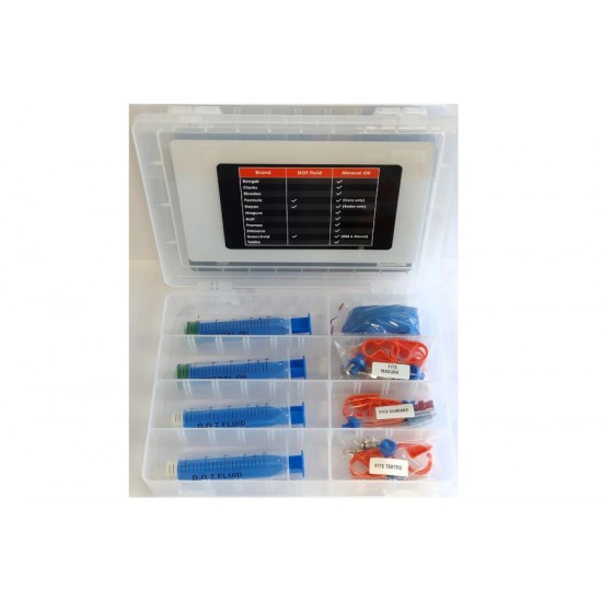 ELVEDES professional hydraulic disc brake bleed set, tool kit Shimano, SRAM, Tektro, Magura Elvedes 2024004