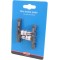 ELVEDES alu rim brake pads shoes in aluminium cartridge, v-brake, trekking city touring bicycle, 60 mm, compound 6807-CARD