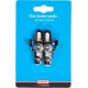 ELVEDES fékbetét alu cartridge fékpofa országúti kerékpár, alu felnis kerékhez fékfelülethez, Shimano, 55mm 1 pár, fehér kompozit 6835-CARD