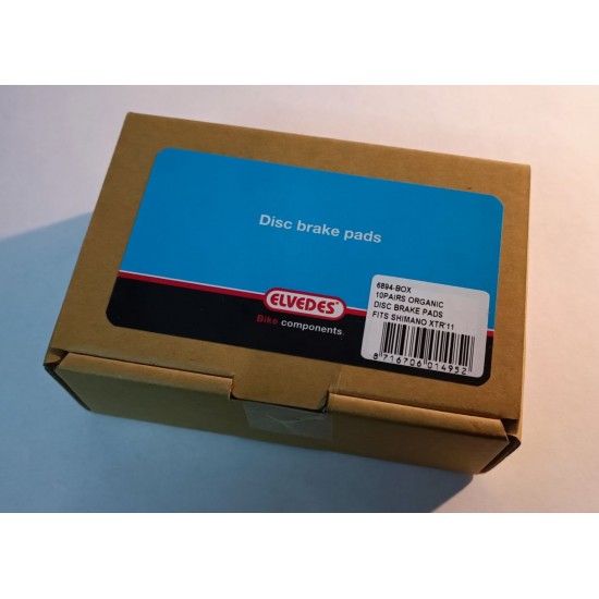 ELVEDES disc brake pads organic resin MP1000 Shimano BR-CX75 77 M615 666 675 785 985 987 7000 8000 9000, 10 pairs 6894-box