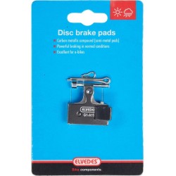 ELVEDES fékbetét tárcsafékhez fém karbon keverék, Shimano BR-M666, M785, M985, M988, R785, RS785, 1 pár 6894MC