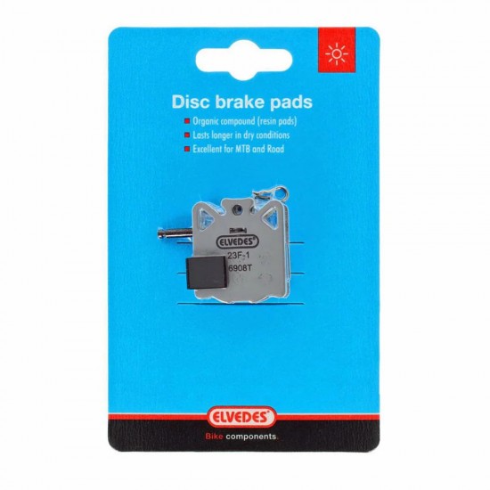 ELVEDES disc brake pads organic resin organic super soft Campagnolo 1 pair 6908T