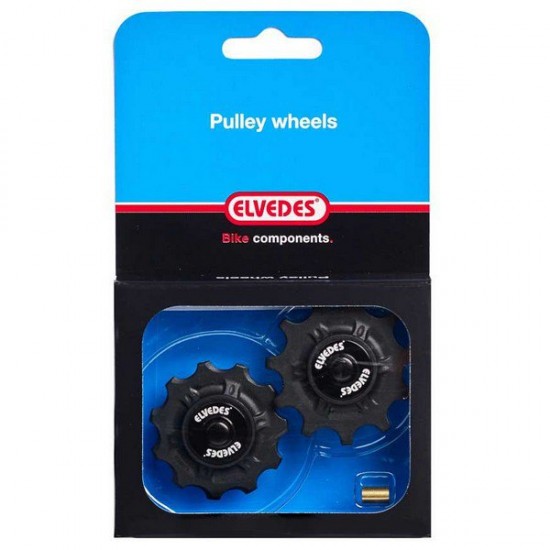 ELVEDES rear derailleur pulley wheels, ABEC 5 sealed stainless bearings, Shimano SRAM Campagnolo 9 10 11s CP2017100 