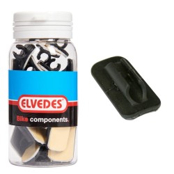 ELVEDES bowden ház fitting fekete műanyag váz vezető rögzítő pofa 5 - 5.5 mm 20 darab ELV1075