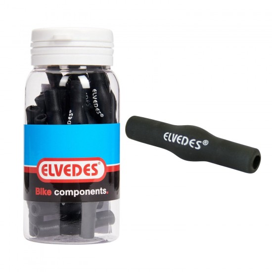 ELVEDES rubbar frame protector for cable outer housing, 25pcs, black ELV1176