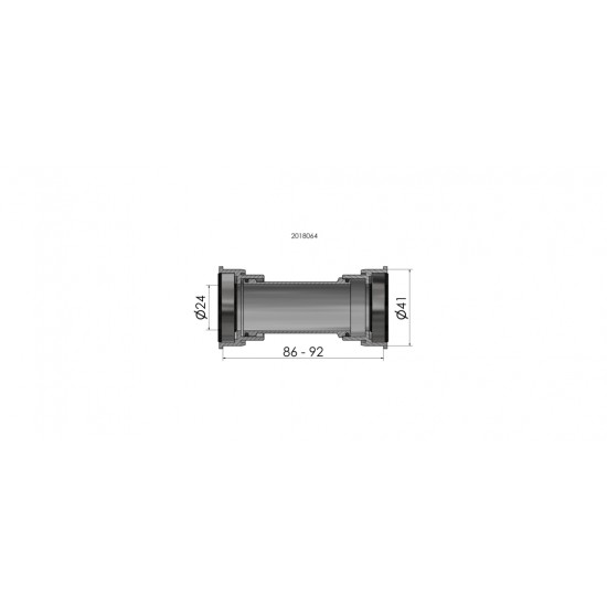 ELVEDES középcsapágy Press Fit 41 mm x BB86 / 92 24 mm tengelyhez Shimano 2018064