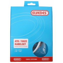 ELVEDES shift cable, inner outer, housing set, road mtb, WHITE, Shimano SRAM Campagnolo 2015004