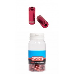 ELVEDES bowdenház vég- zárókupak aluminium tömítéssel, piros, 4.2mm váltó ház 50db ELV2012010