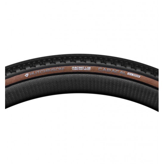 HUTCHINSON kerékpár gumi külső CARACAL ALL ROAD Mach Tread Tubeless Ready gravel 700x35 hajtogatós barna oldalfalú 35-622