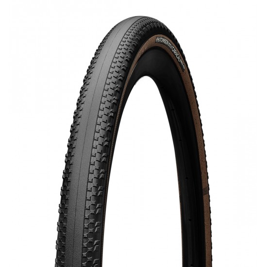 HUTCHINSON bicycle tire CARACAL RACE GS GridSkin Mach Tread Tubeless Ready gravel 700x45 clincher folding Tan sidewall 45-622
