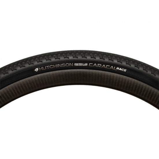 HUTCHINSON bicycle tire CARACAL RACE Mach Tread Tubeless Ready gravel 700x45 clincher folding black 45-622