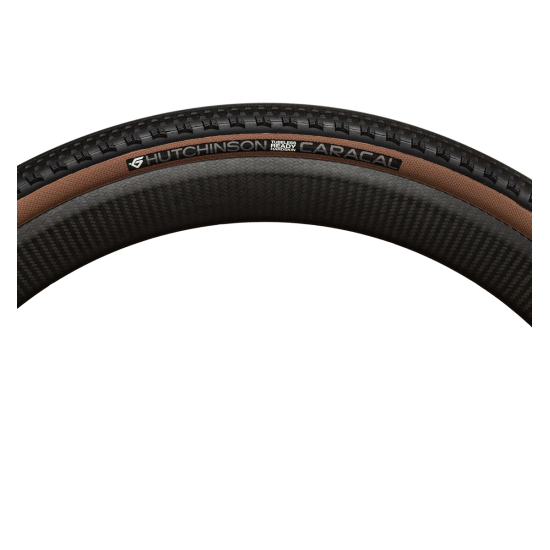 HUTCHINSON kerékpár gumi külső CARACAL Hardskin Tubeless Ready gravel 700x40 belsős hajtogatós barna oldalfalú 40-622