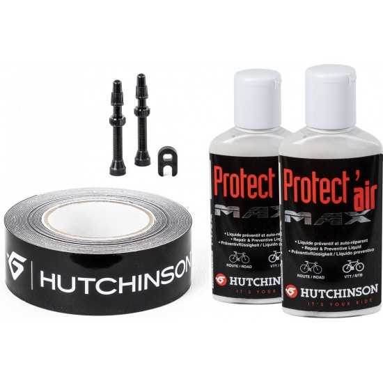 Hutchinson Convert Air tubeless átalakító kit szett szelep 2x 120 ml tömítő folyadék, szalag, szerszám, 2 kérékhez