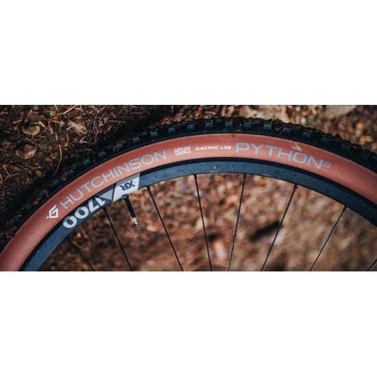 HUTCHINSON kerékpár gumi külső Python 3 Racing Lab Hardskin Tubeless Ready mtb mountain bike 29x2.30 belsős hajtogatós Tan barna oldalfalú 55-622