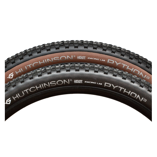 HUTCHINSON kerékpár gumi külső Python 3 Racing Lab Hardskin Tubeless Ready mtb mountain bike 29x2.30 belsős hajtogatós Tan barna oldalfalú 55-622