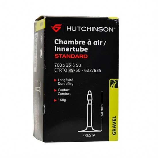 HUTCHINSON kerékpár gumi belső Standard Gravel 700x35-50 622 635 országúti, könnyű, defektálló, presta 60 mm szelep CV658211