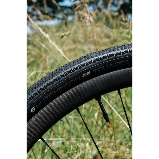 HUTCHINSON kerékpár gumi külső Touareg Green Hardskin Tubeless Ready gravel 700x40 belsős hajtogatós fekete 40-622