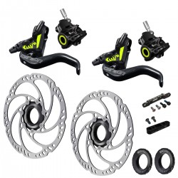 Magura tárcsafék szett MT 8 SL Superlight hidraulikus komplett tárcsa fék szett, első és hátsó 160 mm tárcsákkal flatmount adapterek, e-bike kompatibilis 2701632