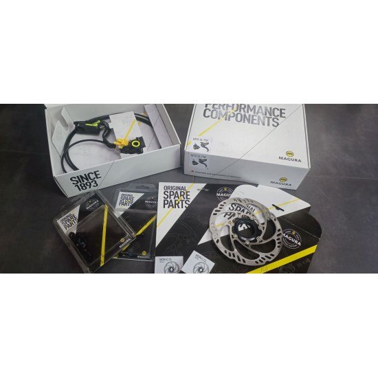 Magura tárcsafék szett MT 8 SL Superlight hidraulikus komplett tárcsa fék szett, első és hátsó 160 mm tárcsákkal flatmount adapterek 2701632