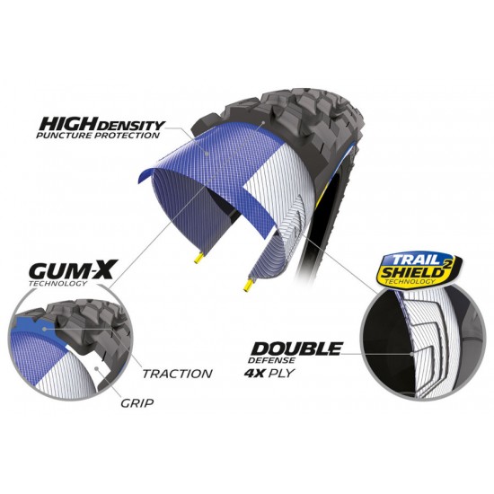 MICHELIN bicycle tire Force Am 2 Competition Line Tubeless Ready mtb mountain bike 29x2.40 folding 61-622