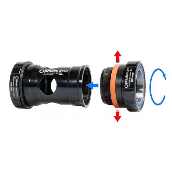 Praxis középcsapágy BB30 PF30 68mm váz országúti M30 30 / 28 mm Praxis tengely, kerámia csapágy 68-5401R
