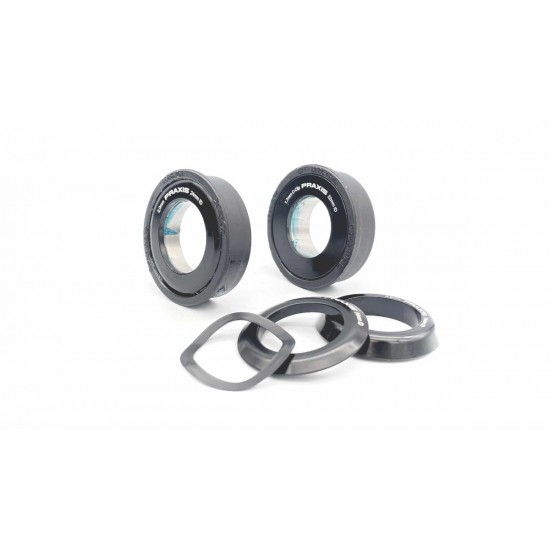 Praxis bottom bracket 41 mm Press Fit BB86 road BB90 BB92 MTB frame M24 GXP 24 22 mm spindle, steel bearing 86-0301