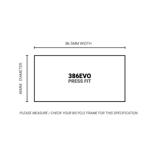 Praxis középcsapágy PF PressFit 386EVO 46 86 mm váz országúti gravel M30 30 / 28 mm Praxis tengely, kerámia csapágy ceramic 86-5001