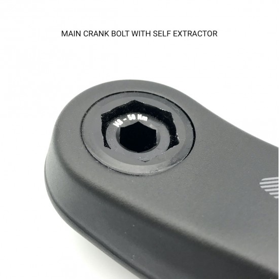 PRAXIS crank bolt self extracting M24 black eCrank TP-0024
