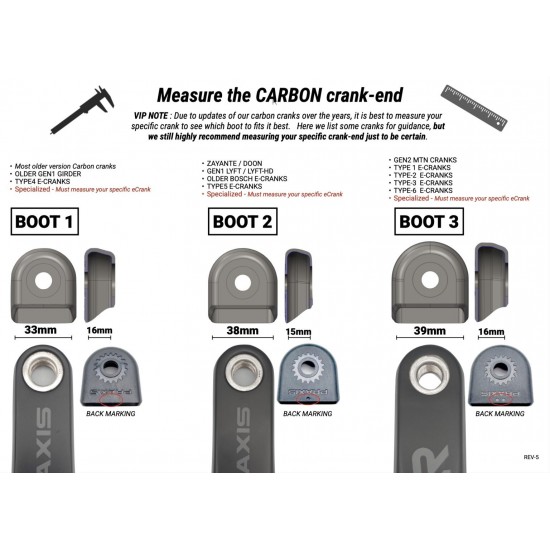 PRAXIS crank arm protector Boot 1 G1-Girder Brose Fazua-R50 TQ carbon eCrank Specialized TP-2001