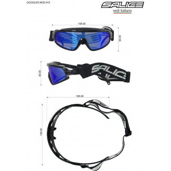 SALICE 915 Kit Optic síszemüveg, snowboard szemüveg betét normál dioptriás szemüveg lencse használatához, kontaktlencse helyett