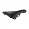 Selle Italia nyereg FLITE 1990 klasszikus fekete bőr L1 146 x 280 mm méret, Ti316 pálcás