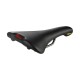Selle Italia nyereg FLITE 1990 klasszikus fekete bőr L1 146 x 280 mm méret, Ti316 pálcás