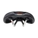 Selle Italia nyereg FLITE BONNIE klasszikus steppelt fekete bőr L1 146 x 280 mm méret, Ti316 pálcás