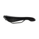Selle Italia nyereg FLITE BONNIE klasszikus steppelt fekete bőr L1 146 x 280 mm méret, Ti316 pálcás