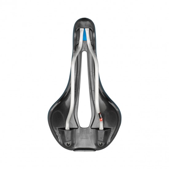 Selle Italia saddle FLITE BOOST GRAVEL Ti316 SUPERFLOW S3 135 mm size, Ti316 rails, BLUE