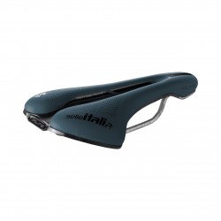 Selle Italia nyereg FLITE BOOST GRAVEL Ti316 SUPERFLOW S3 135 mm méret, Ti316 pálca, KÉK