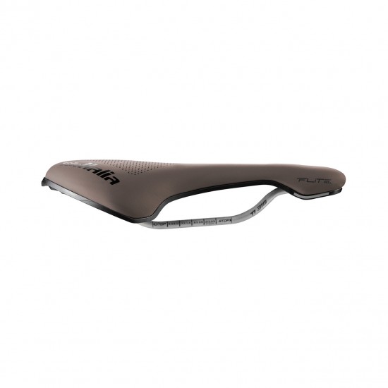 Selle Italia nyereg FLITE BOOST GRAVEL Ti316 SUPERFLOW L3 145 mm méret, Ti316 pálca, BARNA